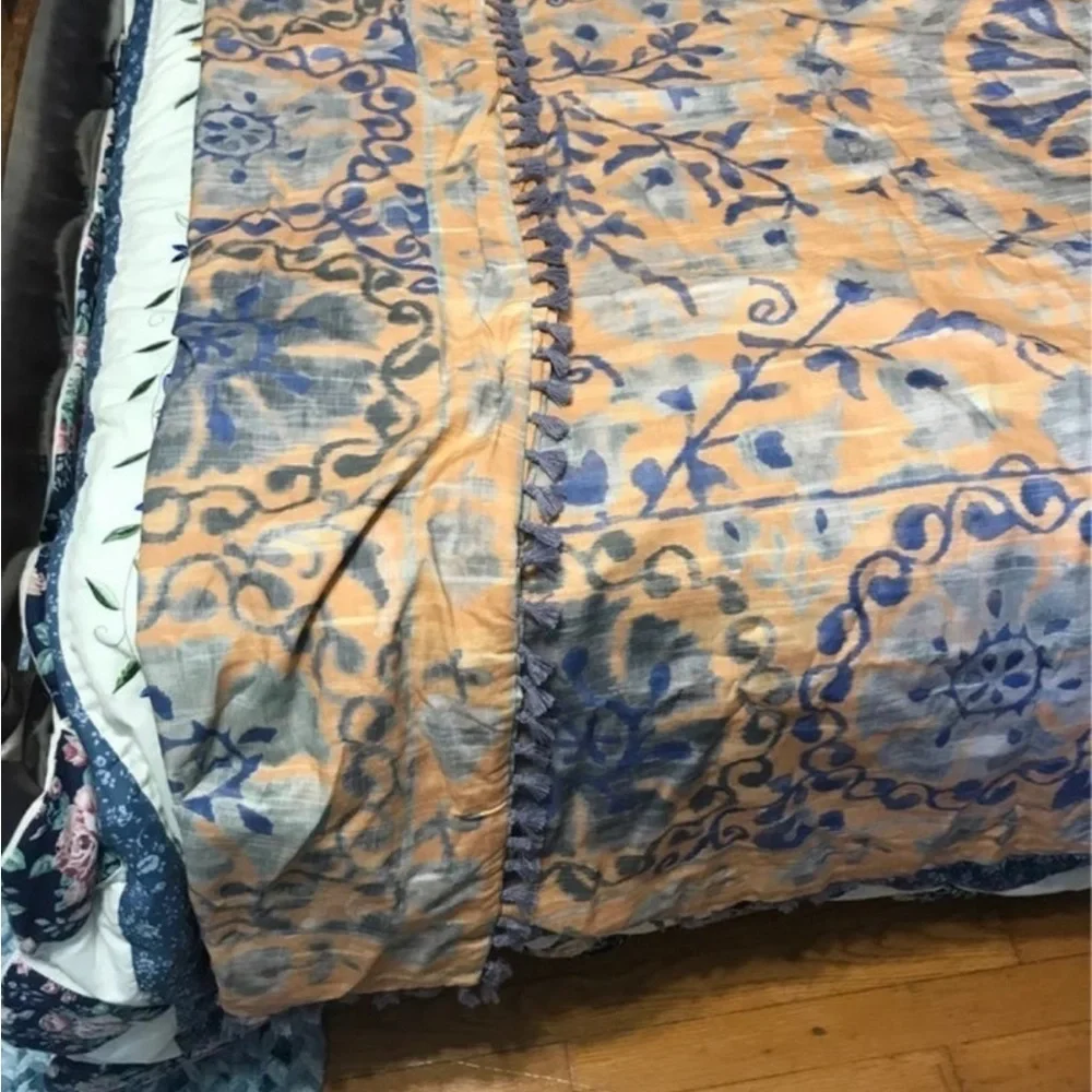 Urban Outfitters Lina Tassel Twin Duvet Cover New